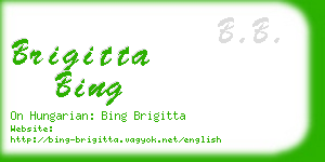 brigitta bing business card